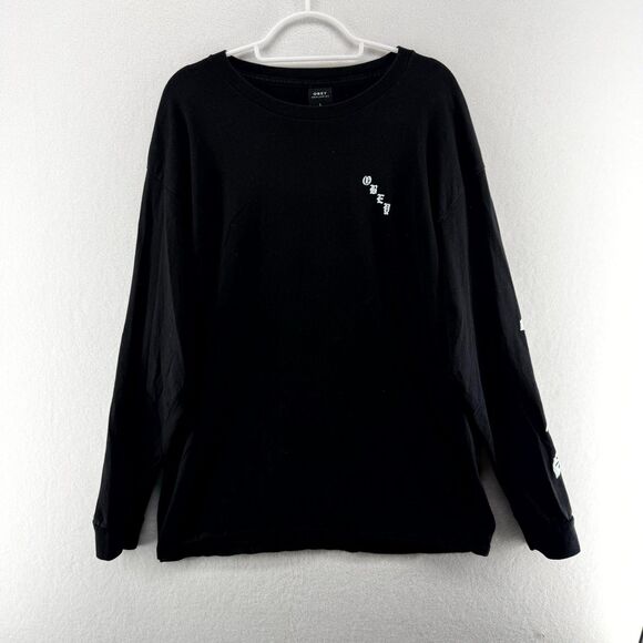 OBEY‎ Worldwide Long Sleeve Graphic Tshirt Mens Size Large - Picture 1 of 13